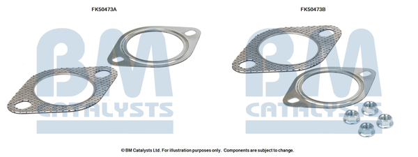 Uitlaat montageset Bm Catalysts FK50473