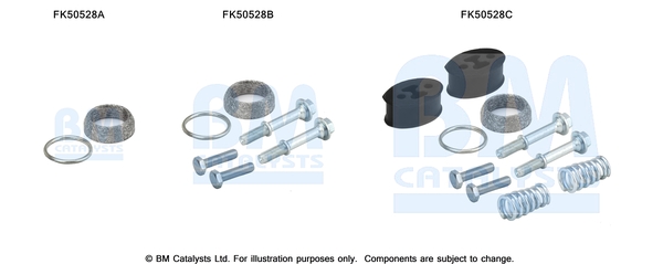 Uitlaat montageset Bm Catalysts FK50528