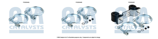 Uitlaat montageset Bm Catalysts FK50544