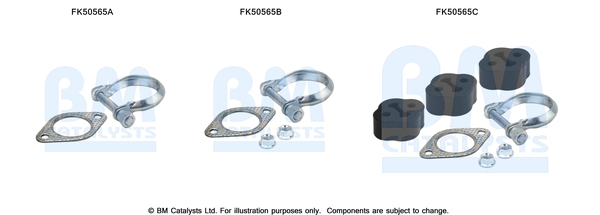 Uitlaat montageset Bm Catalysts FK50565