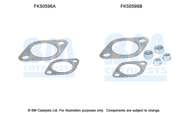 Uitlaat montageset Bm Catalysts FK50596