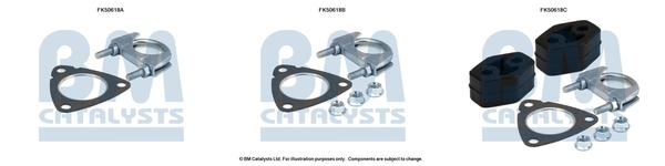 Uitlaat montageset Bm Catalysts FK50618