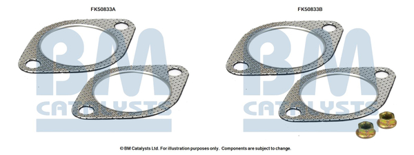 Uitlaat montageset Bm Catalysts FK50833