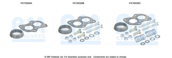 Uitlaat montageset Bm Catalysts FK70029