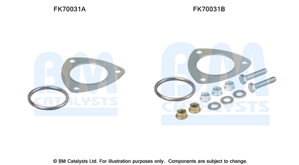 Uitlaat montageset Bm Catalysts FK70031