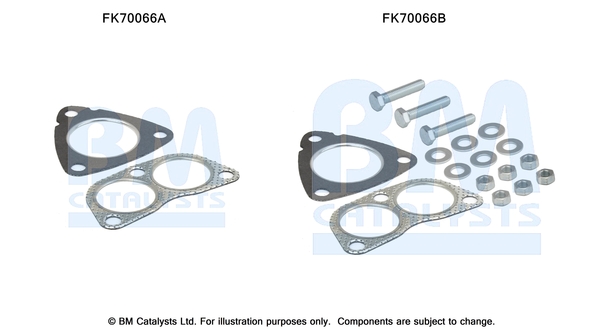 Uitlaat montageset Bm Catalysts FK70066