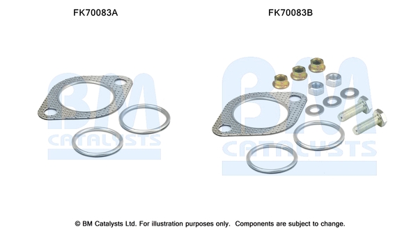 Uitlaat montageset Bm Catalysts FK70083