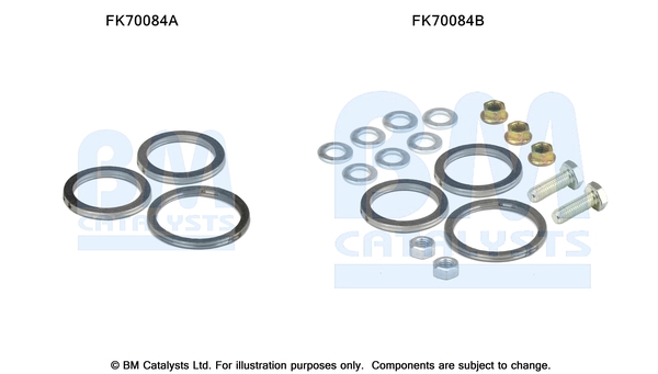 Uitlaat montageset Bm Catalysts FK70084