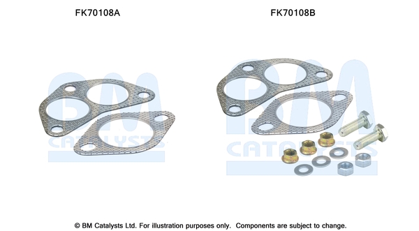 Uitlaat montageset Bm Catalysts FK70108