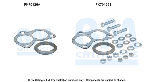 Uitlaat montageset Bm Catalysts FK70126