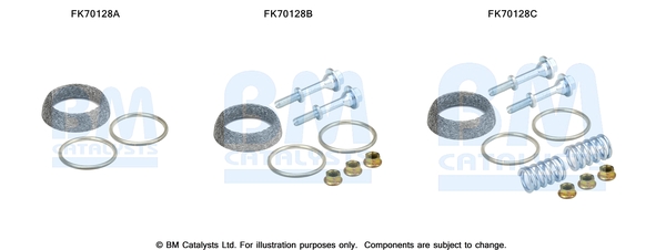 Uitlaat montageset Bm Catalysts FK70128