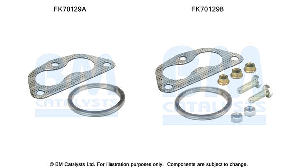 Uitlaat montageset Bm Catalysts FK70129