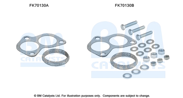 Uitlaat montageset Bm Catalysts FK70130