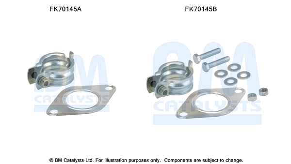 Uitlaat montageset Bm Catalysts FK70145