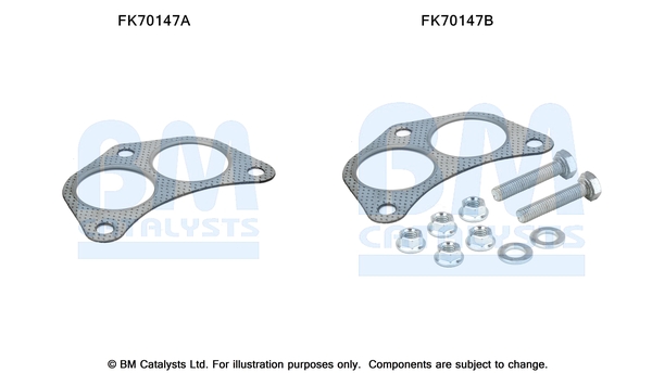 Uitlaat montageset Bm Catalysts FK70147