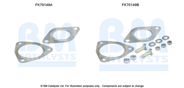 Uitlaat montageset Bm Catalysts FK70149