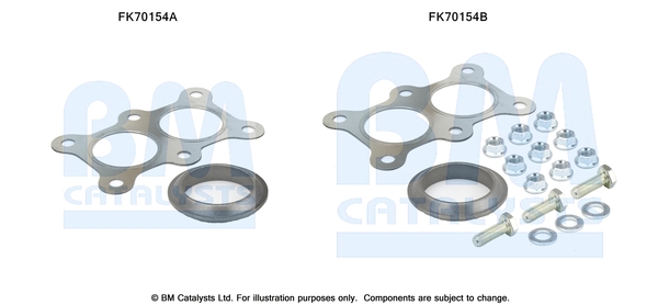 Uitlaat montageset Bm Catalysts FK70154