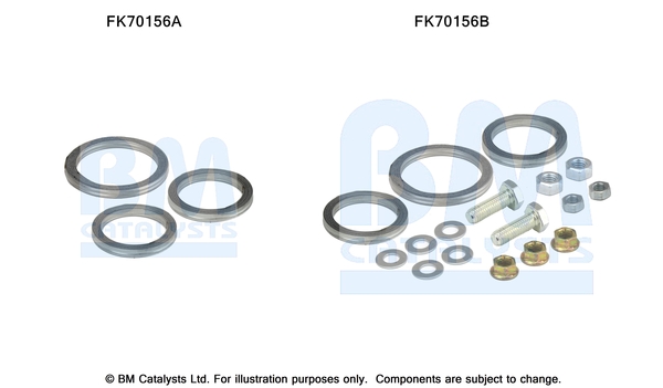 Uitlaat montageset Bm Catalysts FK70156