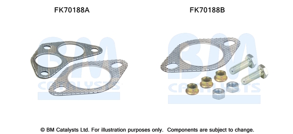 Uitlaat montageset Bm Catalysts FK70188