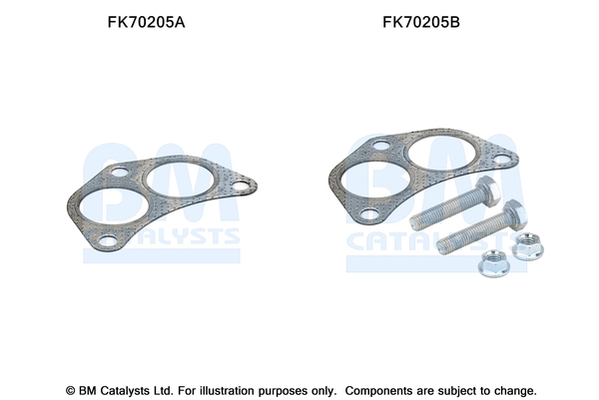 Uitlaat montageset Bm Catalysts FK70205