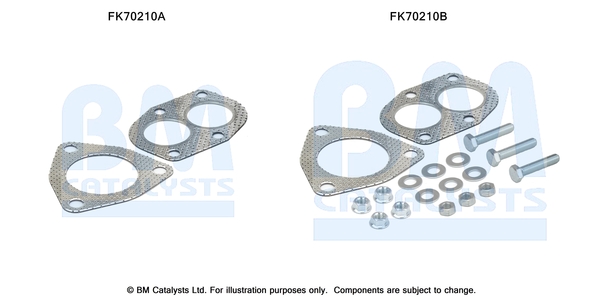 Uitlaat montageset Bm Catalysts FK70210