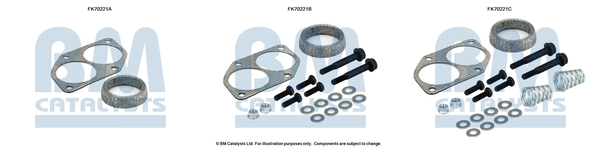 Uitlaat montageset Bm Catalysts FK70221