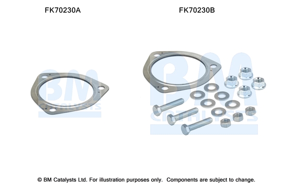 Uitlaat montageset Bm Catalysts FK70230