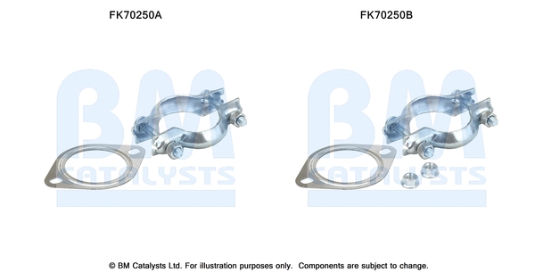 Uitlaat montageset Bm Catalysts FK70250