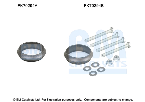 Uitlaat montageset Bm Catalysts FK70294