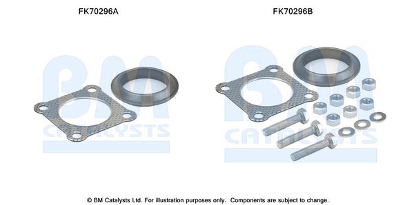 Uitlaat montageset Bm Catalysts FK70296