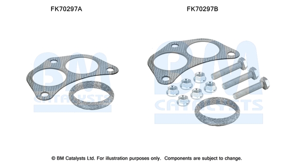 Uitlaat montageset Bm Catalysts FK70297