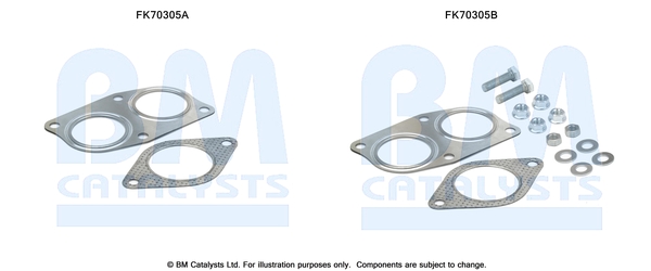 Uitlaat montageset Bm Catalysts FK70305