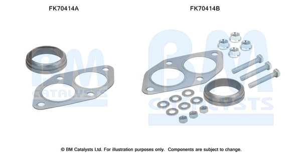 Uitlaat montageset Bm Catalysts FK70414