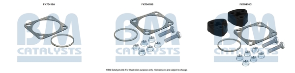 Uitlaat montageset Bm Catalysts FK70416