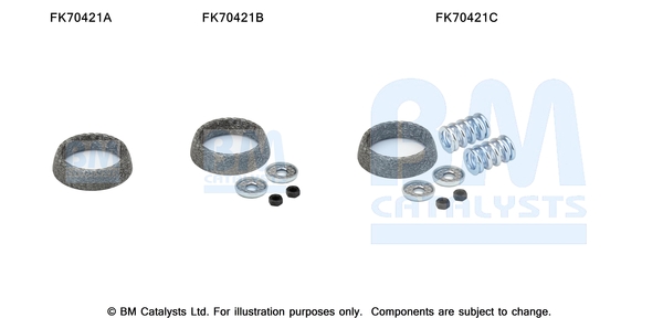 Uitlaat montageset Bm Catalysts FK70421