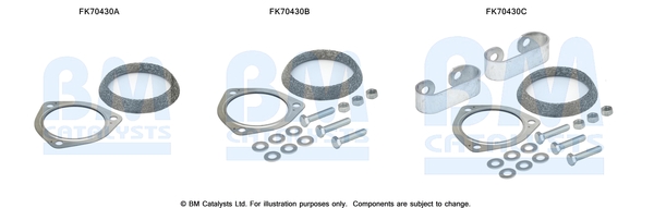 Uitlaat montageset Bm Catalysts FK70430