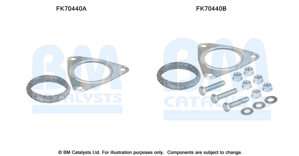 Uitlaat montageset Bm Catalysts FK70440