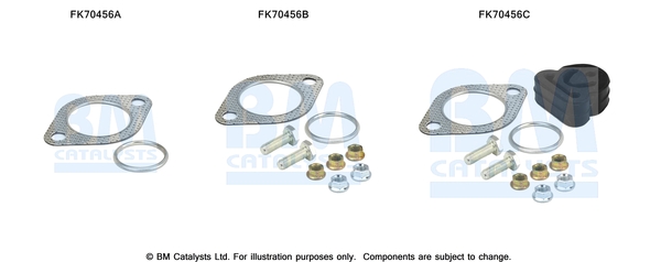 Uitlaat montageset Bm Catalysts FK70456