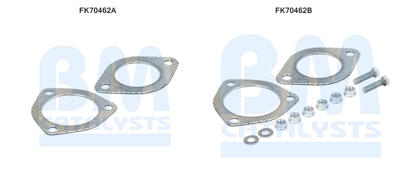 Uitlaat montageset Bm Catalysts FK70462