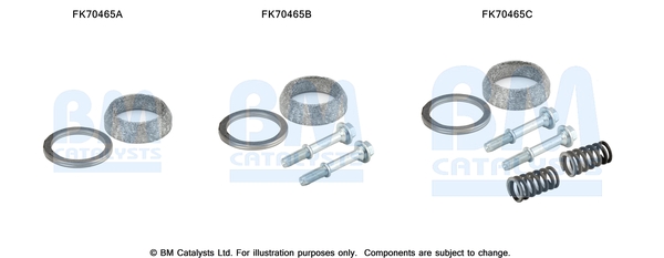 Uitlaat montageset Bm Catalysts FK70465