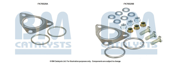 Uitlaat montageset Bm Catalysts FK70520