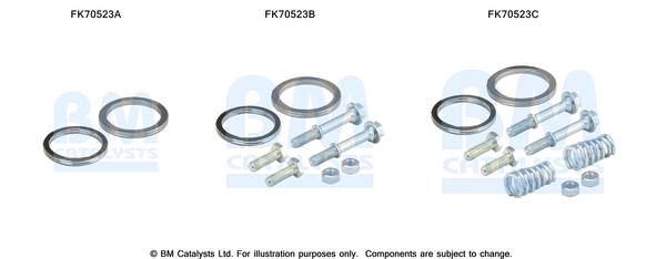 Uitlaat montageset Bm Catalysts FK70523