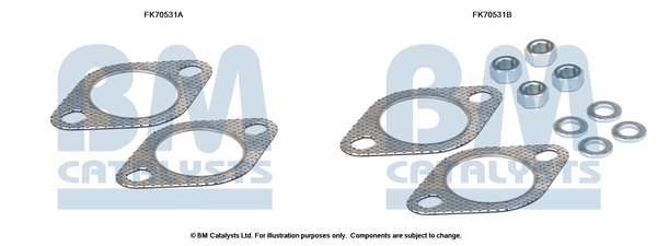 Uitlaat montageset Bm Catalysts FK70531