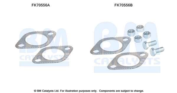 Uitlaat montageset Bm Catalysts FK70556