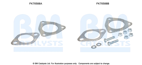 Uitlaat montageset Bm Catalysts FK70588