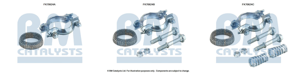 Uitlaat montageset Bm Catalysts FK70624