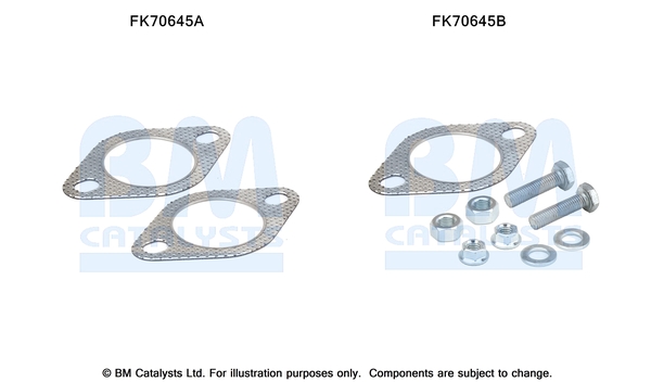 Uitlaat montageset Bm Catalysts FK70645