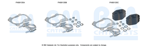 Katalysator montageset Bm Catalysts FK80135