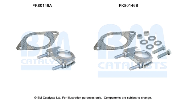 Katalysator montageset Bm Catalysts FK80146