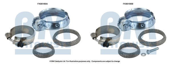 Katalysator montageset Bm Catalysts FK80180